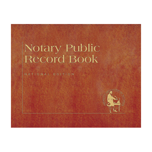 Idaho Notary Public Journal (Record Book) - Traditional Brown Cover